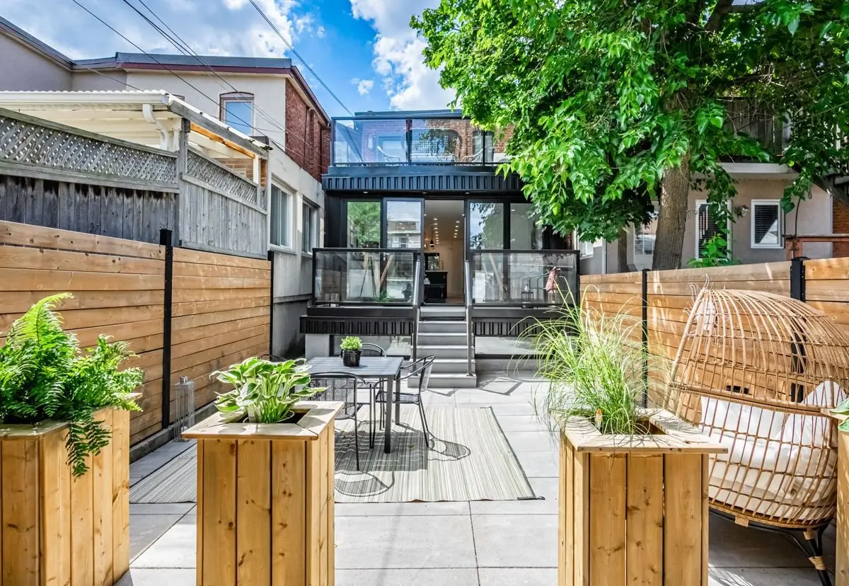 Backyard terrace